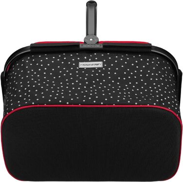 Кошик для покупок Anndora SNÖVIT 22 літри - чорний у білий горошок