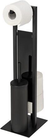 Набір для туалету WENKO Rivalta: настінний, з матовим покриттям, з склокераміки, чорний