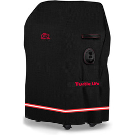 Чохол для гриля BBQ Turtle Life, 32 дюйми, водонепроникний, для газових грилів Weber, Char-Broil, захист від вигоряння, чорний