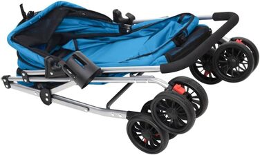 ВідаXL Переноска для собак, візок для собак, складаний, 76x50x100 см, Оксфорд, блакитний