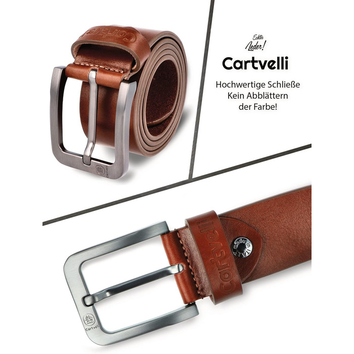 Чоловічий шкіряний ремінь преміум-якості з подарунковою коробкою. Ширина 40 мм, регулюється, підходить для джинсів, чинос, костюма та штанів. Колір: коричневий.