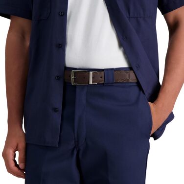 Чоловічий перекидний ремінь Dickies (34-36, Коричневий/Чорний)