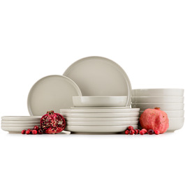 Обідній сервіз VictO Konsimo, набір тарілок на 6 осіб, 18 предметів