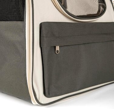 Рюкзак для тварин: переноска для кота/собаки, сірий, 37 × 34 × 25 см