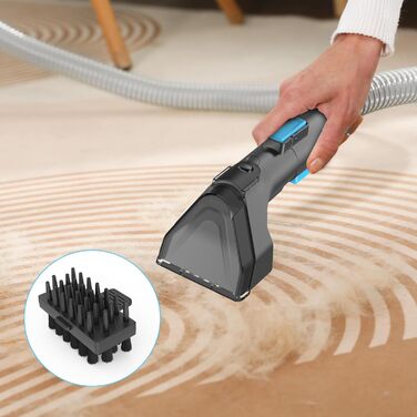 Портативний пилосос для чищення м'яких меблів та килимів C10, 530W, 18kPa, блакитний