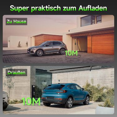 Кабель для зарядки електромобіля Schuko 6м 3.68kW 6-16A (Тип 2), EV портативний зарядний пристрій