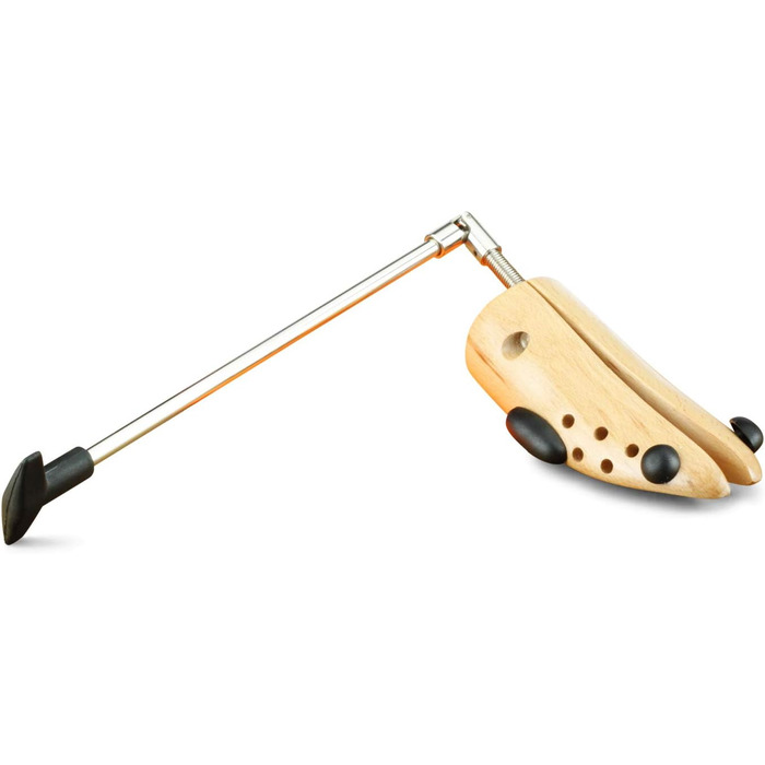 Langer & Messmer shoe stretchers for women against tight shoes, boots or high heels - made of solid beechwood and metal mechanics - expands in width or length & incl. leather stretching spray (EU L 40/42 UK 6.5/8, boots)