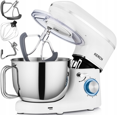 Планетарний кухонний комбайн Kerch MyCHEF, 4000 Вт, білий, 6,2 л