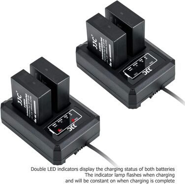 Зарядний пристрій JJC USB для акумуляторів Fujifilm X-T30, X-E5, X100VI, X100V та інших моделей (NP-W126/NP-W126s)