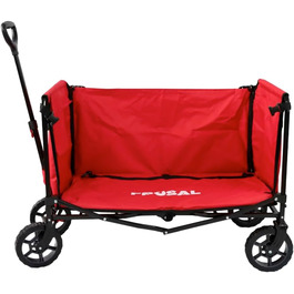Фросал Візок для собак Бруно, червоний, складний | Транспортний візок для тварин