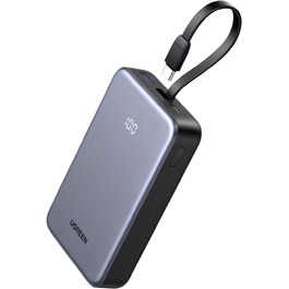 Power Bank UGREEN 20000mAh 22.5W з USB-C кабелем: заряд для iPhone, Samsung Galaxy та інших