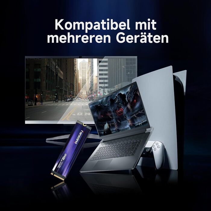 SSD Fanxiang M.2 NVMe PCIe 4.0 1TB: Швидкий накопичувач для ігор, відеомонтажу та програм. Сумісний з ноутбуками, ПК та ігровими консолями (S880)