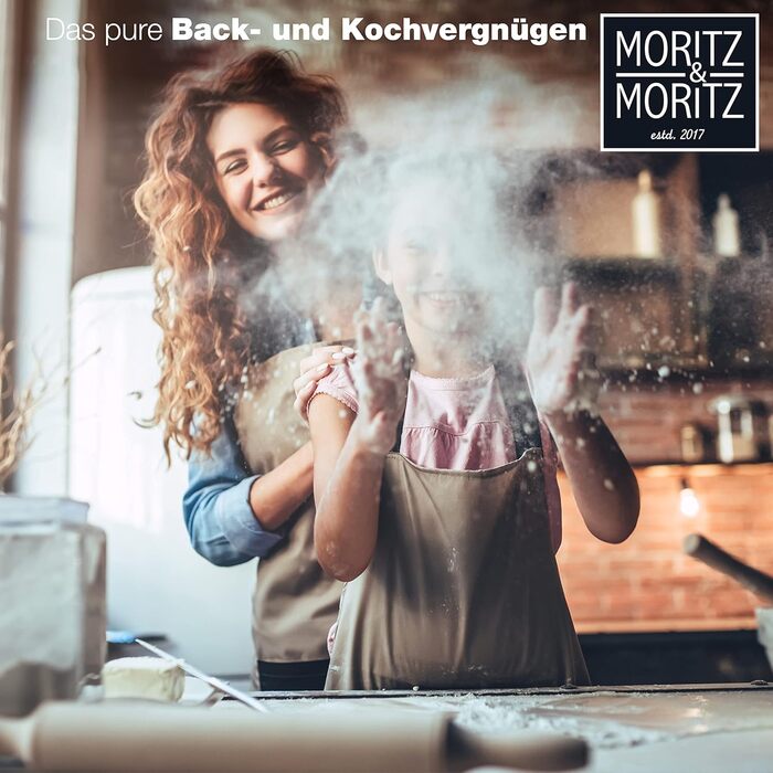 Набір мірних ложок Moritz & Moritz 11-TLG (1/4 ч.л. - 1 склянка), чорний - для приготування та випікання з дітьми