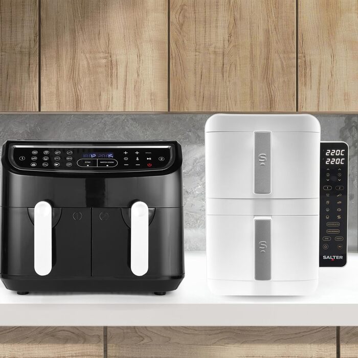 Фритюрниця Salter VertiCook Ultra з вертикальним подвійним ящиком, 9л, 12 функцій, без PFAS