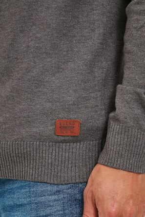 Кардиган чоловічий Bend BHennard Herren з в'язаного полотна з V-подібним вирізом, на ґудзиках, з бавовняної суміші, Regular fit, колір Pewter Mix (70817)