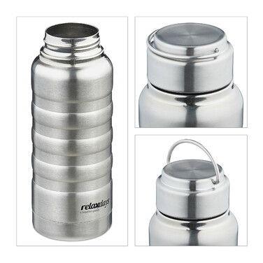 Relaxdays Stainless Steel Drinking Bottle 400 ml