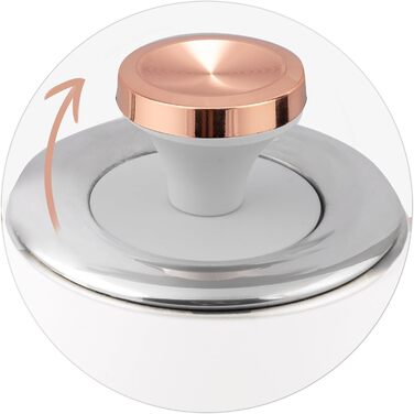 Елегантний чайник Berdsen BD-701 з термометром, 1.7L (білий)