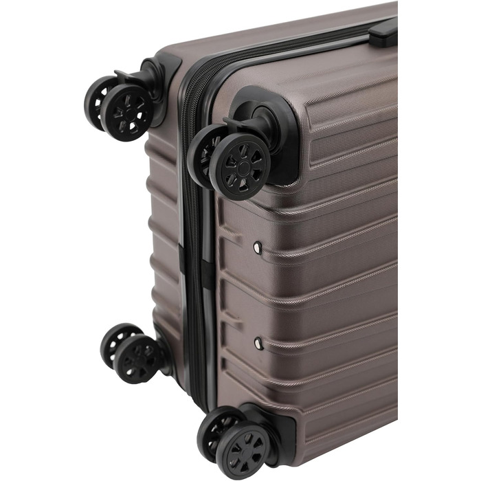 Чемодан Beibye з жорсткою обшивкою, розширюваний, з TSA замком та подвійними колесами (темно-зелений, 66 см)