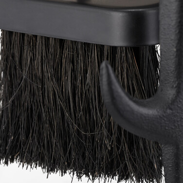 Relaxdays 5-Piece Fireplace Tool Set in Black