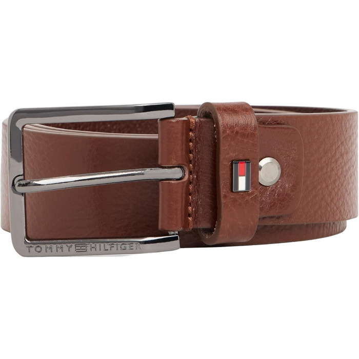 Чоловічий шкіряний ремінь Tommy Hilfiger Oliver Brown (Coffee Bean)