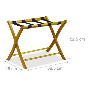 Relaxdays Folding Suit Stand - Wood