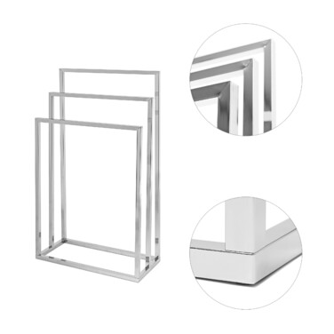Relaxdays Towel Rack Stainless Steel