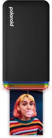 Polaroid Hi-Print 2-ге покоління: Bluetooth фотодрук, кишеньковий принтер 2x3, чорний (з фільм-пакетом)