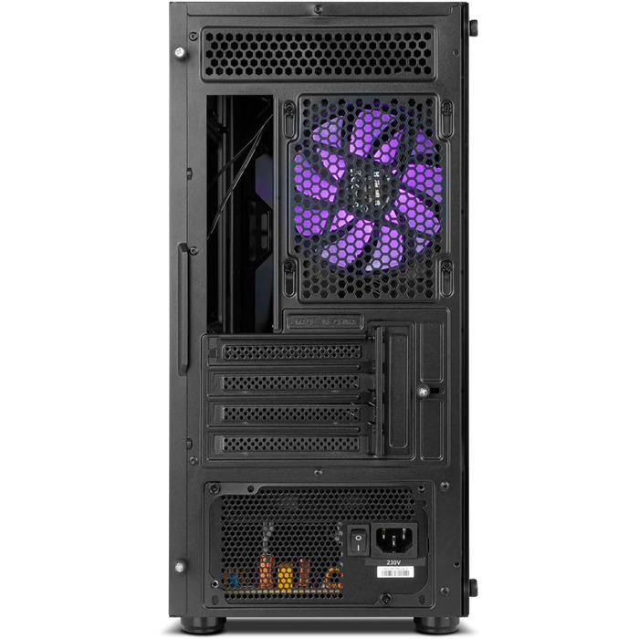 Комп'ютерний корпус INFINITITY ZETA NOX COOLBAY RX - NXCBAYRX, ATX/Micro ATX, USB 3.0, металева сітка, підтримка 3 вентиляторів, 4 HDD, відеокарта до 370 мм, чорний