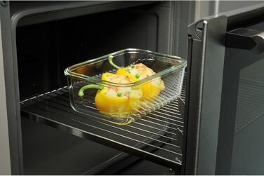 Набір контейнерів для зберігання Silit Storio (3 шт.), скляні з кришкою, герметичні, придатні для миття в посудомийній машині, для мікрохвильової печі та духовки (без кришки)