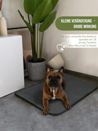 М'яка підстилка для собак Normani - килимок для тварин з екологічного матеріалу, 40x50 см, 60x80 см, 70x100 см (Антрацит)