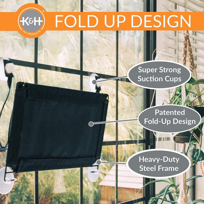 Кіттензіл K&H EZ Window Mount - Двоярусне ліжко для котів на віконний підвіс