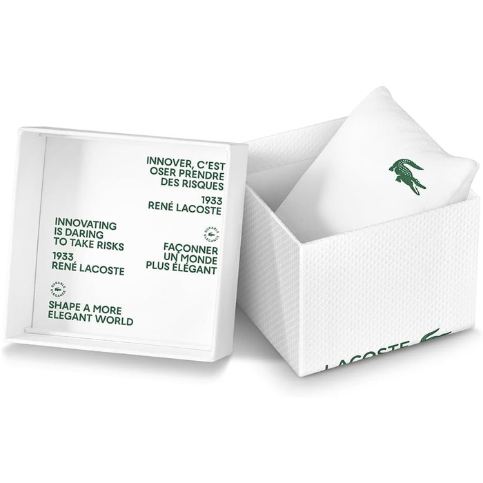 Годинник Lacoste Analog Quarzuhr для чоловіків з колекції Lacoste.12.12. Стильний силіконовий ремінець з текстурою Petit Piqué (Чоловічий, Navy)
