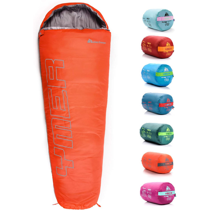 Дитячий спальний мішок Meteor Premium Kinder Schlafsack для кемпінгу та відпочинку на природі. Легкий, ультралегкий, для літа, весни та осені. Комфортний, підлітковий, для дітей. Кольори: темно-зелений/зелений, рожевий/сірий.