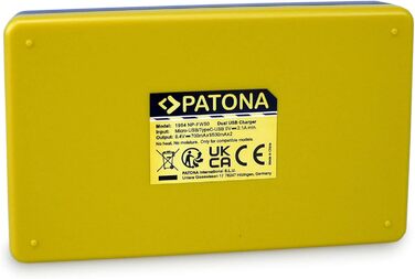 Зарядний пристрій PATONA USB-C Dual для акумуляторів Sony NP-FW50 (Alpha 7, A6000, A7S, DSC-RX10)