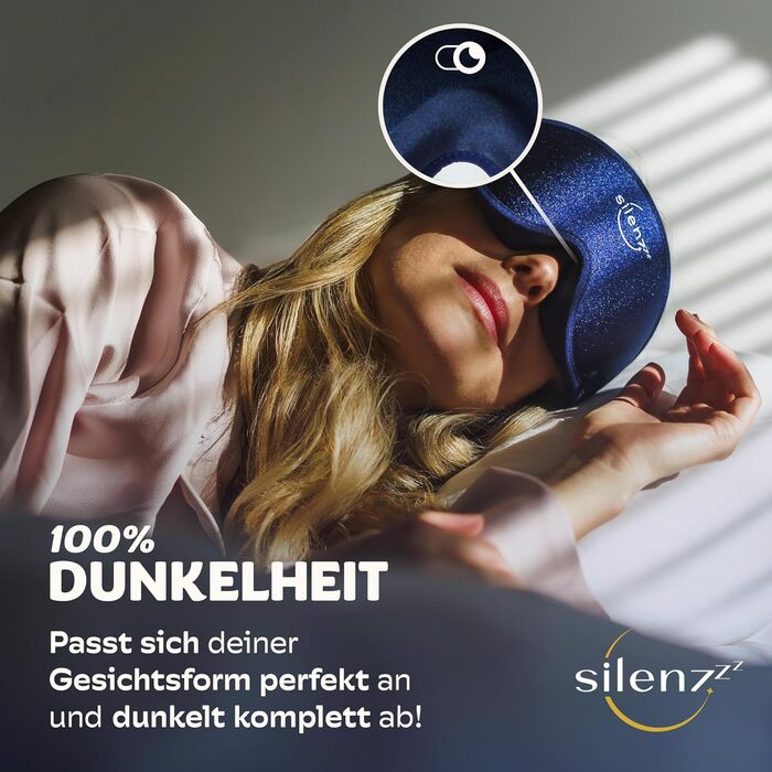 Маска для сну преміум-класу 3D - комфортна пов'язка на очі для жінок та чоловіків - забезпечує повну темряву - рожева, 1 шт.