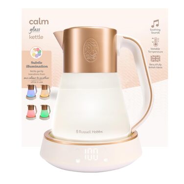 Електричний чайник Russell Hobbs Calm з регулюванням температури (1,7л, 40-100°C, LED-підсвітка, безшумна технологія) 27450-70
