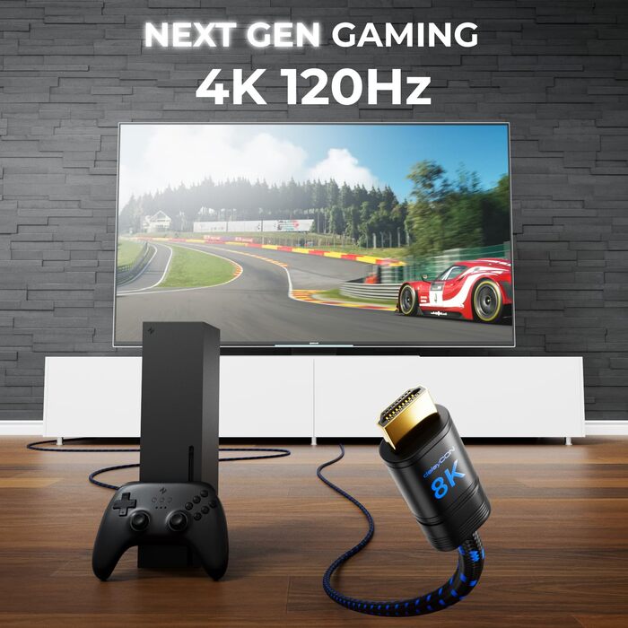 HDMI 2.1b кабель DeleyCON 1.5м (8K, 48G) – сертифікований, 8K@60Hz, 4K@120Hz, eARC, HDCP 2.3, DTS:X, Dolby Atmos, для TV, PS5, Xbox, Soundbar, Monitor, Gaming