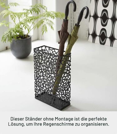 Підставка для парасольок YAMAZAKI NEST Wide, сталева, біла, 30 x 12 x 45 см