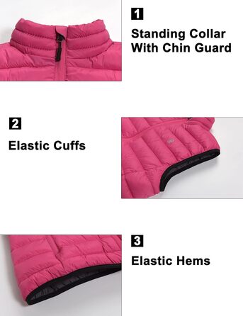 Жіночий теплий пуховий жилет itte Donkey Andy для хайкінгу, подорожей та повсякденного носіння (Verdünner Rosa, XS)