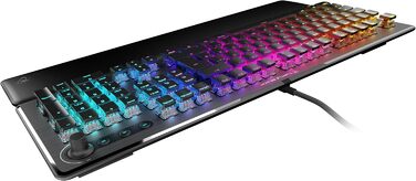 Turtle Beach Vulcan II – Механічна ігрова клавіатура для ПК, перемикачі Tactile Titan II, підсвічування клавіш, знімна підставка для зап'ястя, DE розкладка