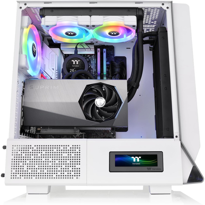 Корпус для ПК Thermaltake Ceres 300 TG ARGB Snow, Mid-Tower, ATX/E-ATX, 3x140мм вентилятори, загартоване скло, підтримка радіатора 360мм, білий