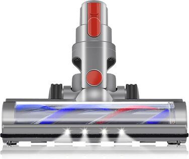 Моторизована щітка Italdos з LED для пилососів Dyson V7, V8, V10, V11, V15 - глибоке очищення, для твердих поверхонь та шпалер