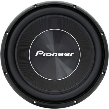 Сабвуфер Pioneer TS-A300D4 30 см, 1500 Вт, подвійна котушка, IMPP мембрана, для корпусного встановлення, 2x4 Ом, чорний
