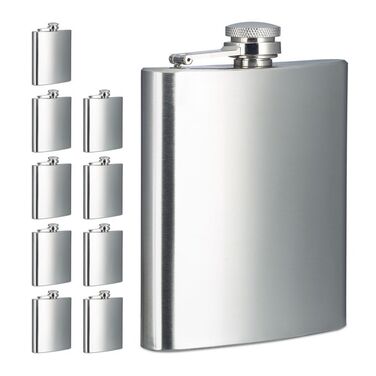 Relaxdays Flask Set of 10, 200ml