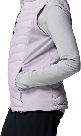 Жіночий жилет Columbia Powder Pass 3 Hybrid з пуховим наповнювачем, Bodywarmer (XL, Перламуровий лавандовий)