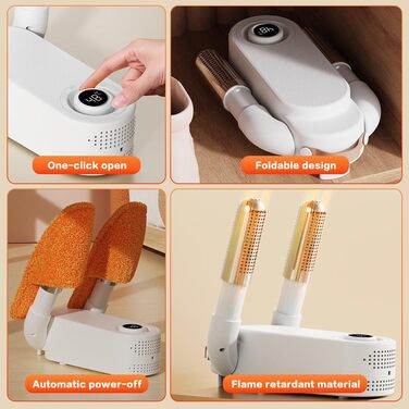 Електричний сушильник для взуття з таймером, антибактеріальний, для взуття, черевиків, футболок, лиж, шкарпеток, шапок, рукавичок