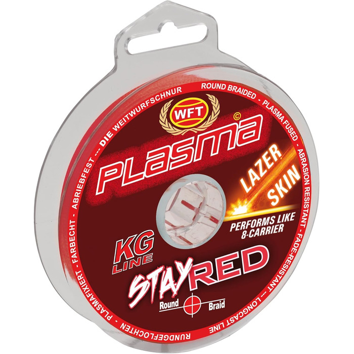 WFT Plasma Stay Red Lazer Skin 300m 18KG 0.14
