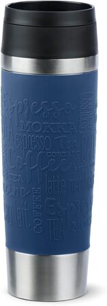 Термокружка Emsa N20220 Travel Mug Classic, 0,5 л, нержавіюча сталь, 6 год гаряча, 12 год холодна, герметична, для подорожей
