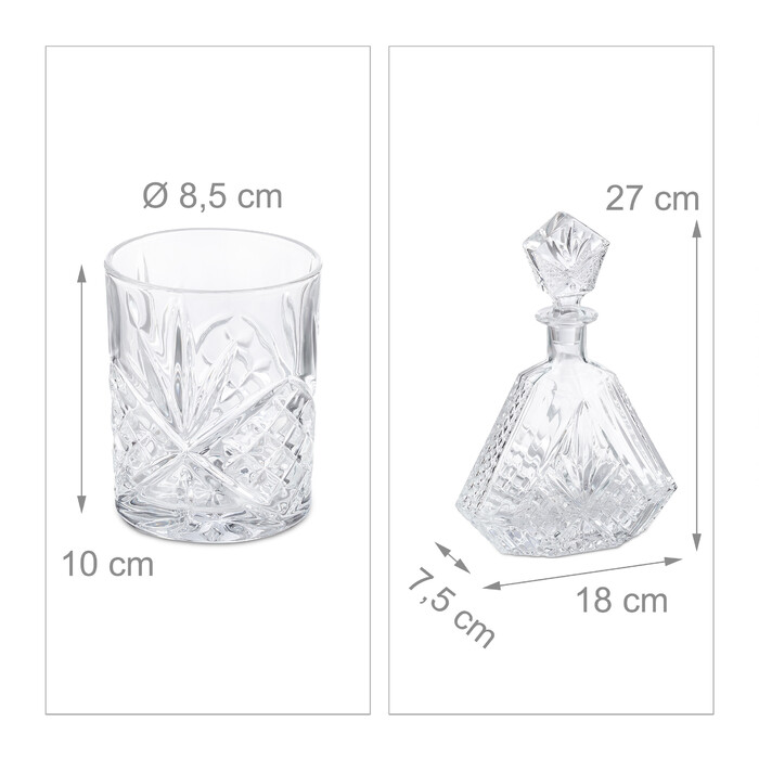 Relaxdays 5-Piece Whisky Set