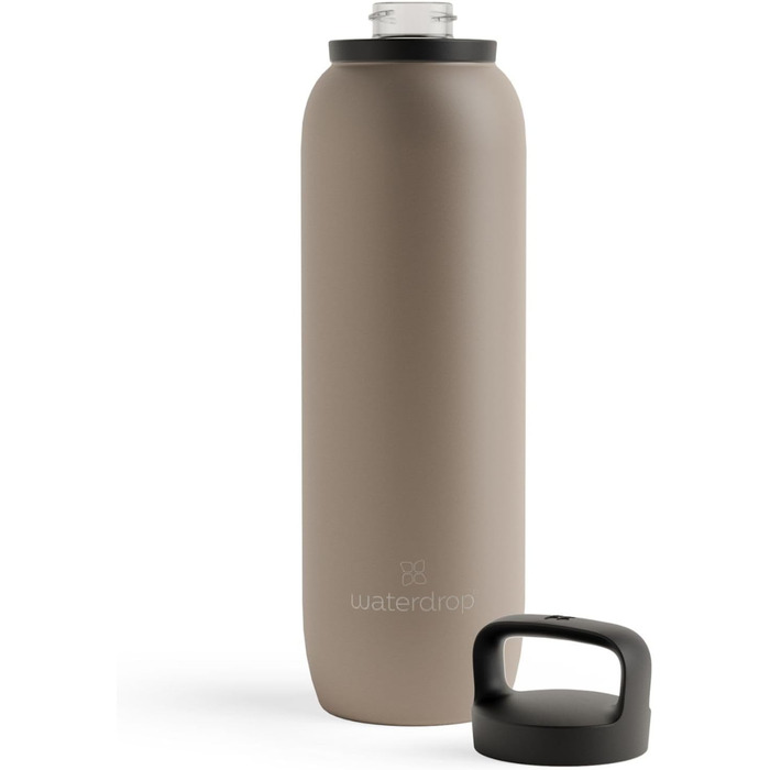 waterdrop® All-Purpose Thermos Flask 1L, insulated stainless steel drinking bottle, 24h cold - 12h hot, leak-proof & shatterproof